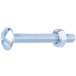 Boulon poêlier acier zingué 8 x 40mm 5 pièces - VYNEX
