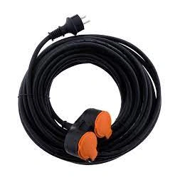Rallonge étanche 2 prises 2P+T H07RN-F 3x 1,5mm² L 5m - ZENITECH