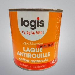 Laqué antirouille bleu nuit 0,5L - LOGIS