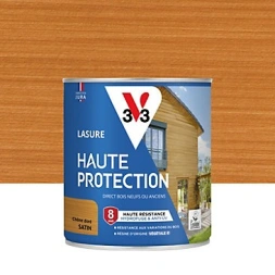 Lasure extérieure haute protection V33 chêne doré satin 750ml - V33