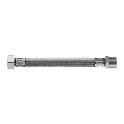Flexible inox mâle 1/2 femelle 3/8 40cm