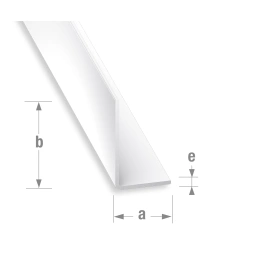 Cornière PVC blanc 15 x 25mm long 1m - CQFD