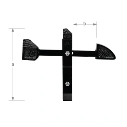 Arret de porte à bascule acier zingué - CQFD