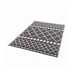 Tapis outdoor tressé cadix 120 x 180cm oviala réversible