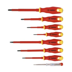 Tournevis isolé 1000V 8 pièces - TOPEX