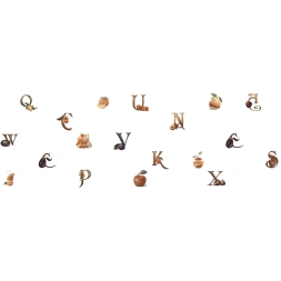 Décor 445 ABECEDARIO 20X60 (pièce) 1er choix