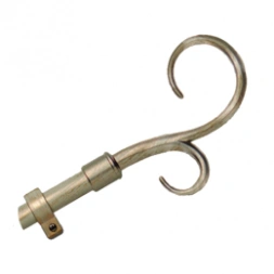 Tringle de rideau blanc or