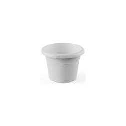 Pot rond 10cm blanc - PLASTIKEN