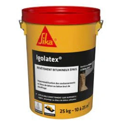 Revêtement bitumeux épais pour soubassement IGOLATEX 25kg