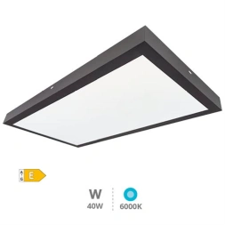 Panneau de surface LED backlit panel 40W 6000K 120 x 30cm noir - GSC