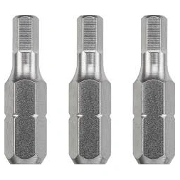 Embout industrie 25mm hexagonal 3mm 3 pièces - KWB