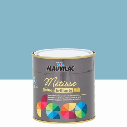 Laque Métisse brillant bleu comores 0.5L - MAUVILAC