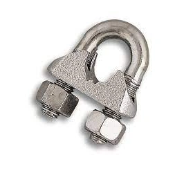 Serre câble étrier 3/4mm 4 pièces - CHAPUIS