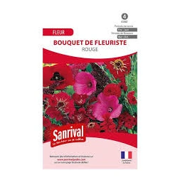 Graine Bouquet fleur mélange rouge - SANRIVAL