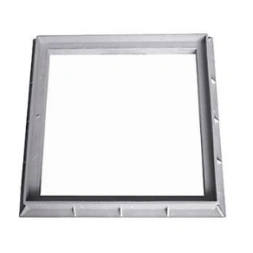 Cadre pour regard 400x400mm gris - INTERPLAST