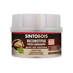 Mastic à bois avec durcisseur acajou 170ml - SINTOBOIS