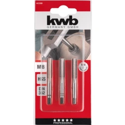 Taraud à main HSSM 8 LS 3 pièces - KWB