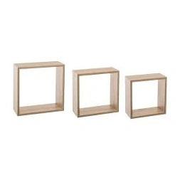 Étagère de rangement Fixy cube chêne naturel 3 pièces - 5 FIVE
