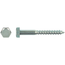 Tirefond tête hexagonale zingué 8 x 40mm pièce - PGB