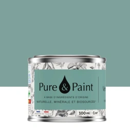 Peinture végétale velouté vert de gris 100ml
