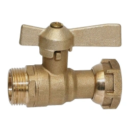 Robinet droit compteur 20/27 écrou 20/27 - SOMATHERM