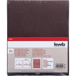 Papier abrasif GR150 280 x 230mm 5 pièces - KWB