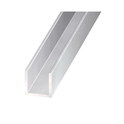 Profilé U aluminium anodisé 20 x 25 x 20 x 1.5 mm long 2m - CQFD