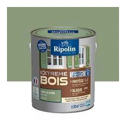 Peinture protection eXtreme bois 2,5L vert olivier - RIPOLIN