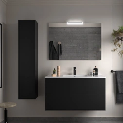 Ensemble Optim 100 cm 2 tiroirs Black S