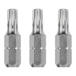 Embout industrie 25mm torx t6 3 pièces - KWB