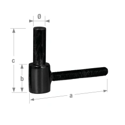 Gond à scellement chimique 14 x 90mm noir - CQFD