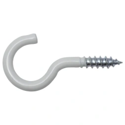 Crochet à visser 3.3 x 40mm blanc - SWG