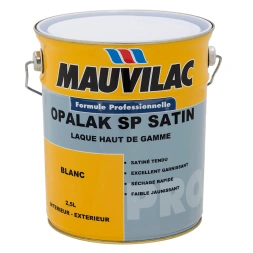 Laque Opalack SP satin blanc 2.5L - MAUVILAC