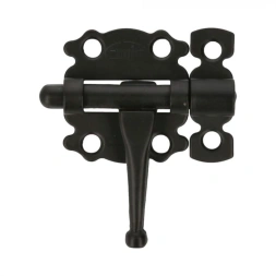 Verrou modelé 484-40 noir - AMIG