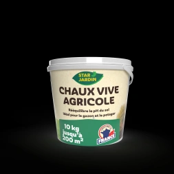 Chaux vive agricole granulés 10kg - STAR JARDIN