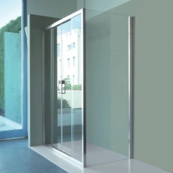 Paroi de douche fixe FOR2PF8 SCAB 190x80cm profil argent vitre clair