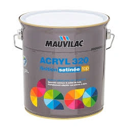 Peinture acrylique satinée Acryl 320 satin bleu givre 2.5 L - MAUVILAC