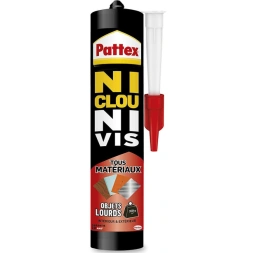 Colle de fixation tous matèriaux objet lourd 460g - PATTEX
