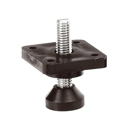 Verin réglable M8 x 45mm acier zingué noir- NORAIL