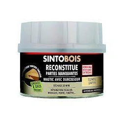Mastic à bois avec durcisseur Sapin Pot 550g - SINTO
