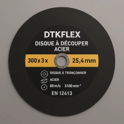 Disque à découper acier 300 x 3 x 25.4mm - DTKFLEX
