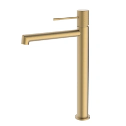 Mitigeur lavabo haut or brossé + vidage Drakar - OTTOFOND