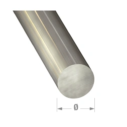 Tube rond inox 8mm long 1m - CQFD
