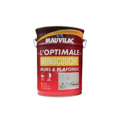 Peinture l'optimal monocouche mat blanc 5lt - MAUVILAC