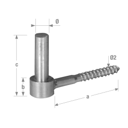 Gond à visser 14 x 90mm acier zingué - CQFD