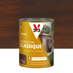 Lasure protection 4 ans chêne foncé 0,75 L - V33