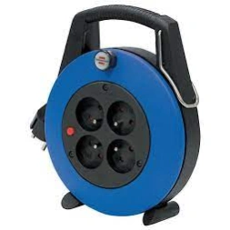 Enrouleur confort-line noir/bleu 5m HO5VV-F 3G1.0 d3e0.15-BRENNENSTUHL