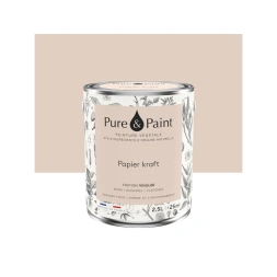 Peinture végétale velouté papier kraft 2.5L