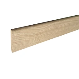 Plinthe arrondie M.D.F. revetu papier chêne claire 10 x 70mm 2m40 -CBE