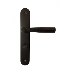 Poignée de porte CITY Zamak noir mat condamnation 195mm - DT2000